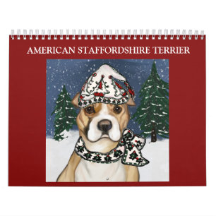 CALENDARIO TERRIER STAFFORDSHIRE AMERICANO