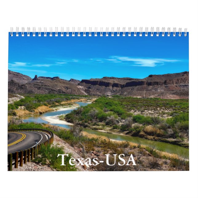 Calendario Texas-EE.UU. (Tapa)