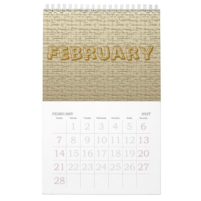 Calendario - Textos (Feb 2027)