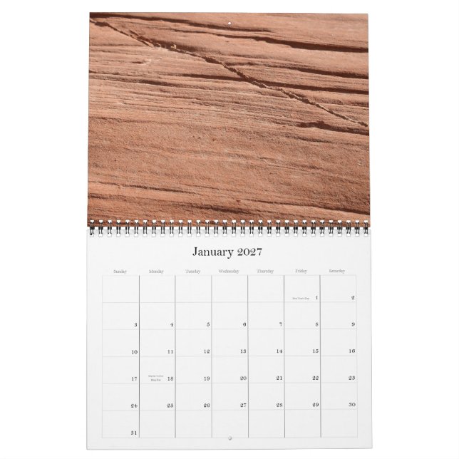 Calendario Texturas a tiempo 2011 (Jan 2027)