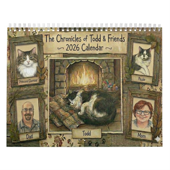 Calendario The Chronicles of Todd & Friends 2026 Calendar (Tapa)