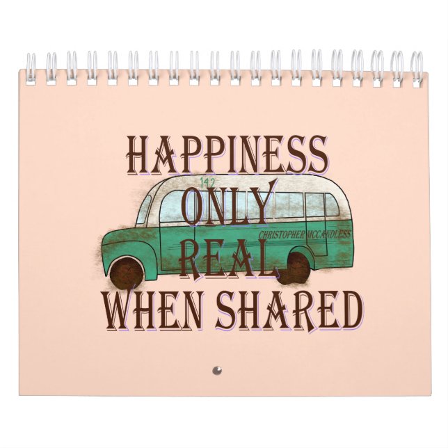 Calendario The Magic Bus: Happiness Only Real When Shared -  (Tapa)