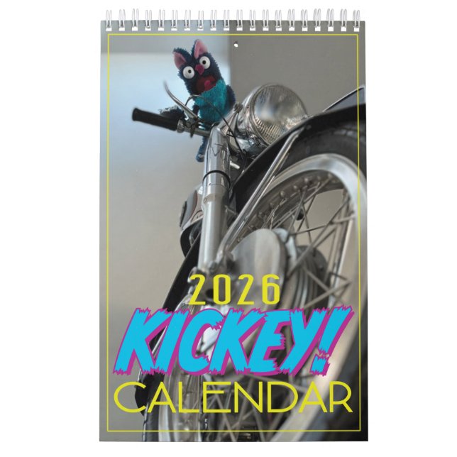 Calendario The Official Kickey 2026 Wall Calendar! (Tapa)