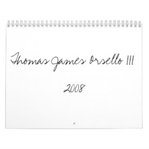 Calendario Thomas James Orsello III2008