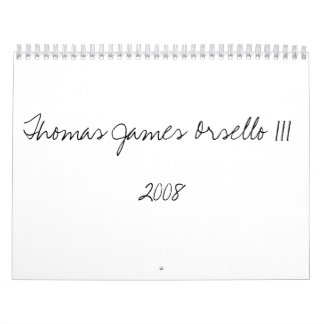 Calendario Thomas James Orsello III2008