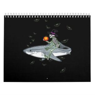 Calendario Tiburón en Skeleton - Gracioso regalo de tiburón
