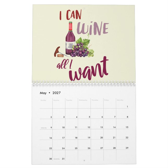 CALENDARIO TIEMPO DE VINO (May 2027)