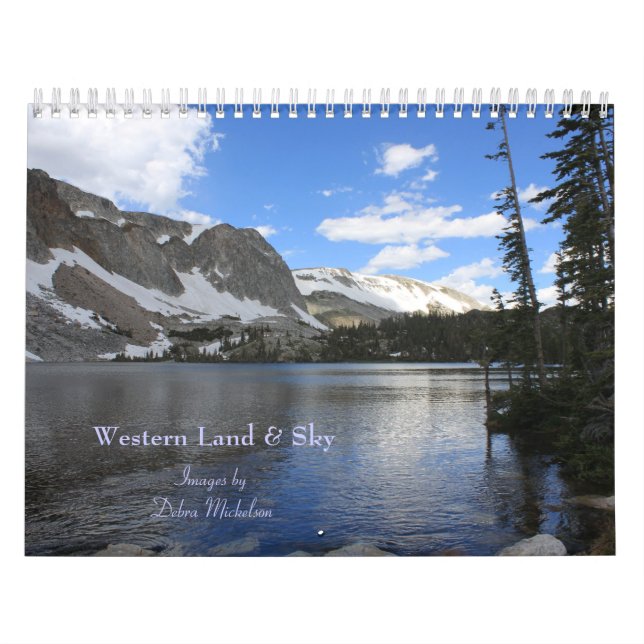 Calendario Tierra occidental y cielo panorámico (Tapa)