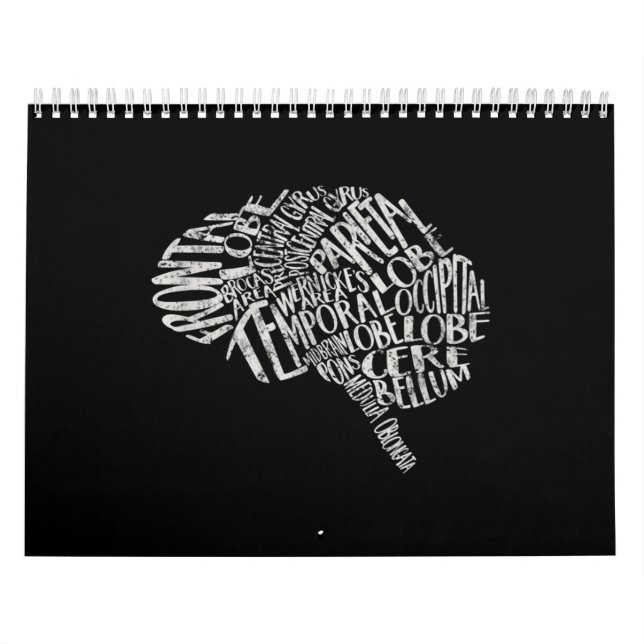 Calendario Tipografía cerebral Neurociencia RN (Tapa)