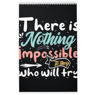 Calendario Tipografía motivacional