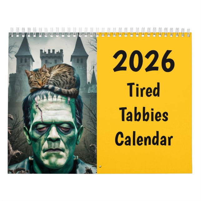 Calendario Tired Tabbies Calendar (Tapa)