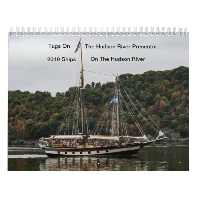 Calendario Tirones en el río Hudson 2019 naves (Tapa)