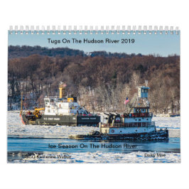 Calendario Tirones en la estación del hielo del río Hudson