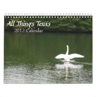Calendario Todas las Cosas Texas 2012