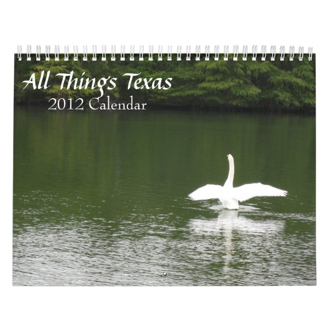Calendario Todas las Cosas Texas 2012 (Tapa)