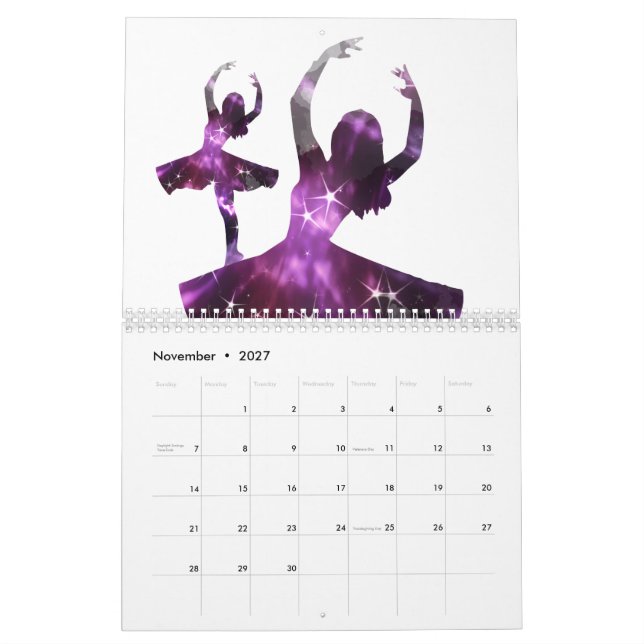 Calendario Todo el día Plie, Chasse, Jete ~ Ballet Design (Nov 2027)