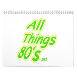 Calendario Todos los años 80 Calandar de las cosas
