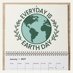 Calendario Todos los Días son el Día de la Tierra - Amante de