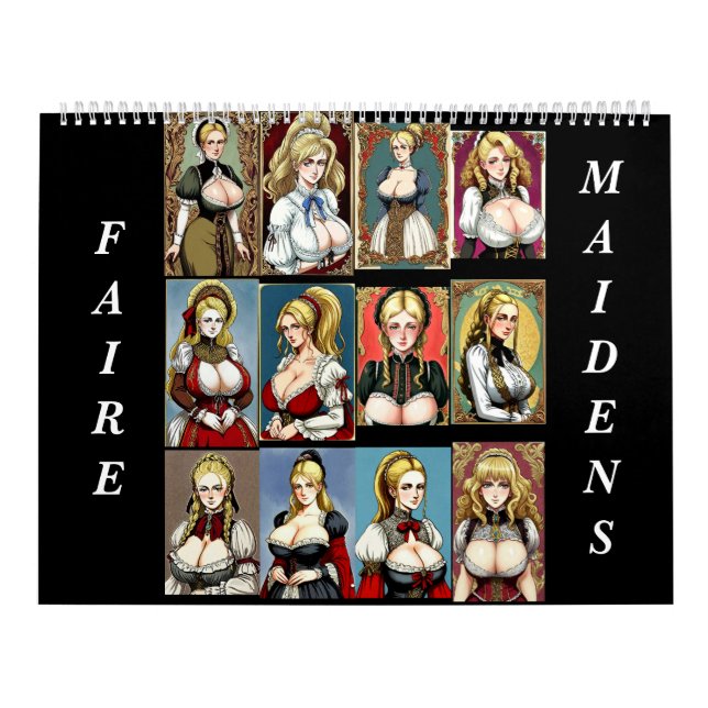 Calendario Todos los empleados de Faire Maidens (Tapa)
