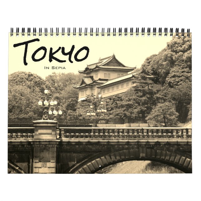 Calendario tokyo sepia 2025 (Tapa)