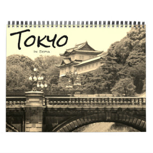 Calendario tokyo sepia 2026