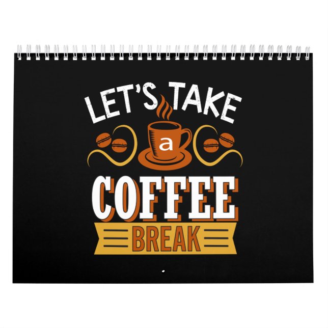 Calendario tomemos un descanso para el café (Tapa)