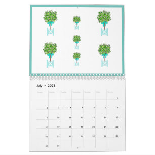 Calendario Topiary Garden Plage Box