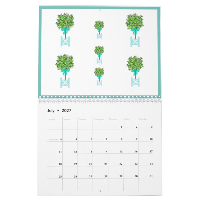 Calendario Topiary Garden Plage Box (Jul 2027)
