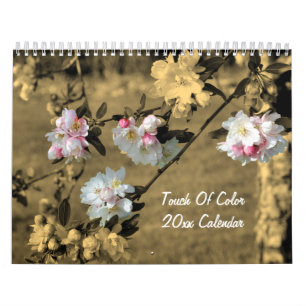 Calendario Toque De Flores De Color Y Naturaleza