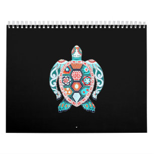 Calendario Tortuga Cuta - Mar Turtle Sea Ccean Beach Lover