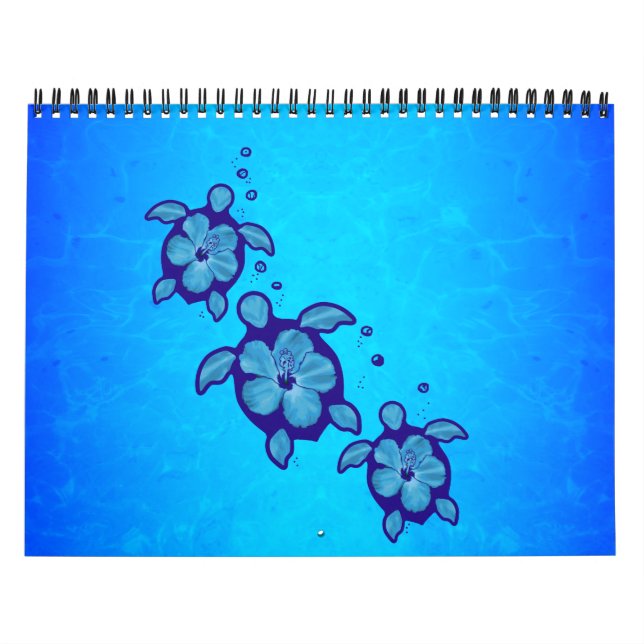 Calendario Tortugas de mar Honu (Tapa)