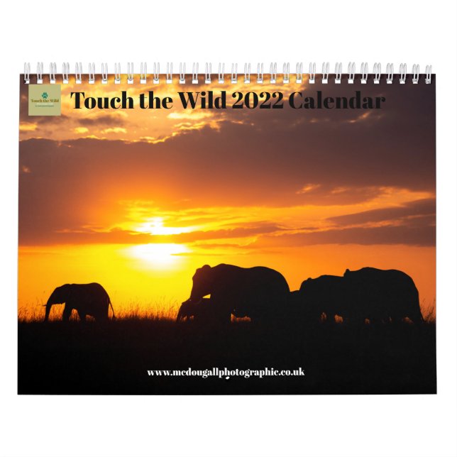 Calendario Touch the Wild Africa Calendar 2022 (Tapa)