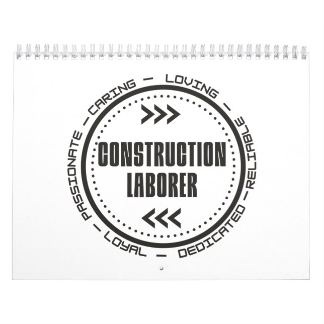 Calendario Trabajador de la construcción (Tapa)