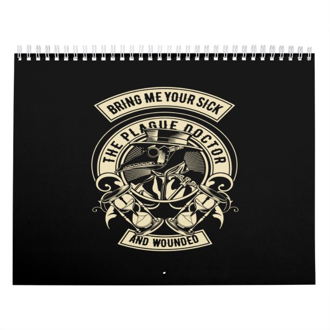 Calendario tráeme su enfermedad el médica de la peste y herid (Tapa)