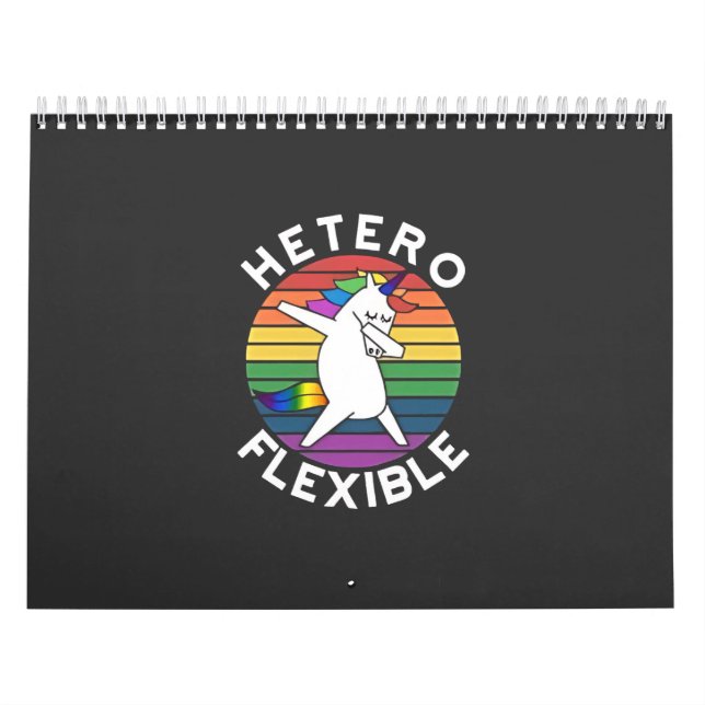 Calendario Traspaso bisexual LGBT lésbico heterosexual hetero (Tapa)