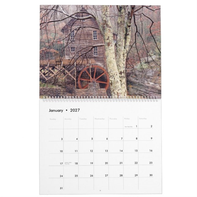 Calendario Trayectoria de la fotografía de la vida (Jan 2027)