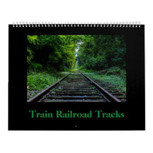 Calendario Tren Railroad Track