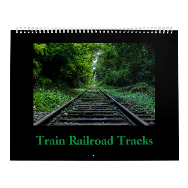 Calendario Tren Railroad Track (Tapa)