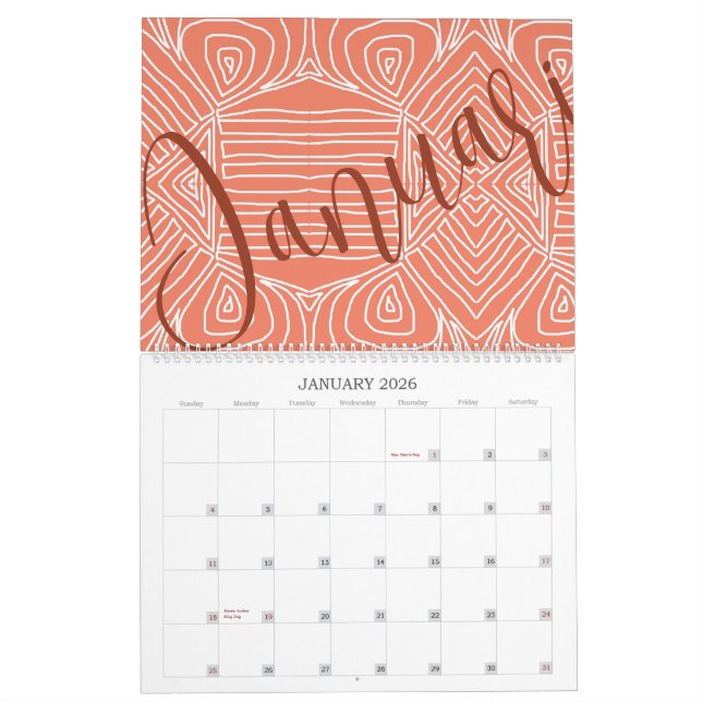 Calendario Tribal africana swahili (Jan 2026)
