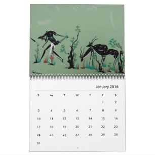 Calendario tribal africano del arte