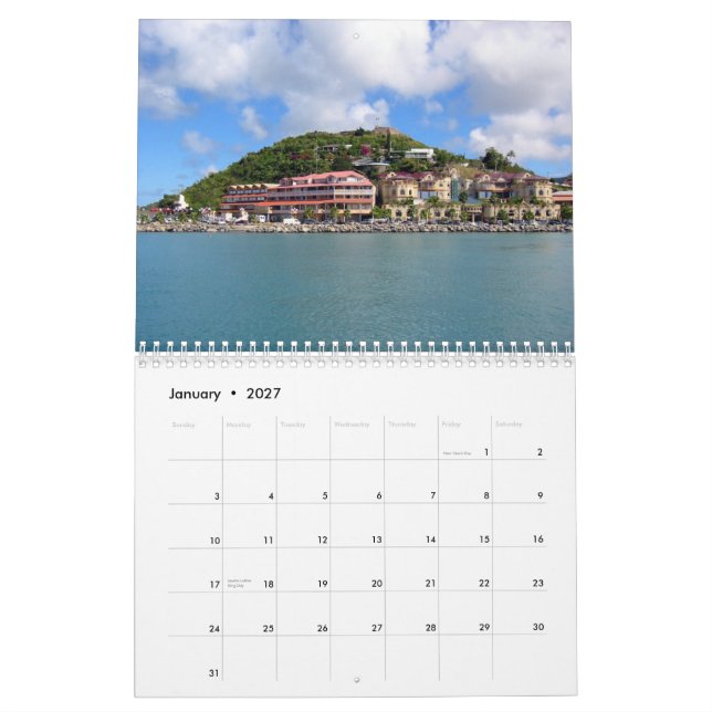 Calendario tropical del paraíso 2010 (Jan 2027)