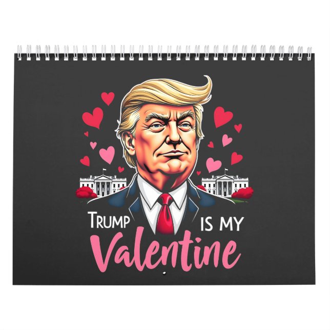 Calendario Trump es mi presidente en San Valentín (Tapa)