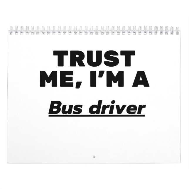 Calendario Trust Me, I'm a Bus driver (Tapa)