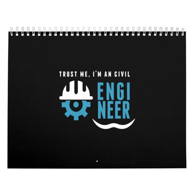 Calendario trust me i'm a civil engineer (Tapa)