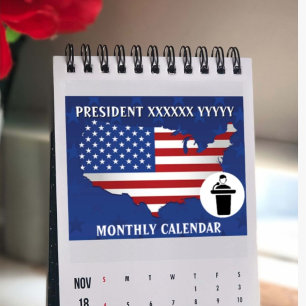 Calendario Tu Presidente Nombre Con Foto 2025 Mensual