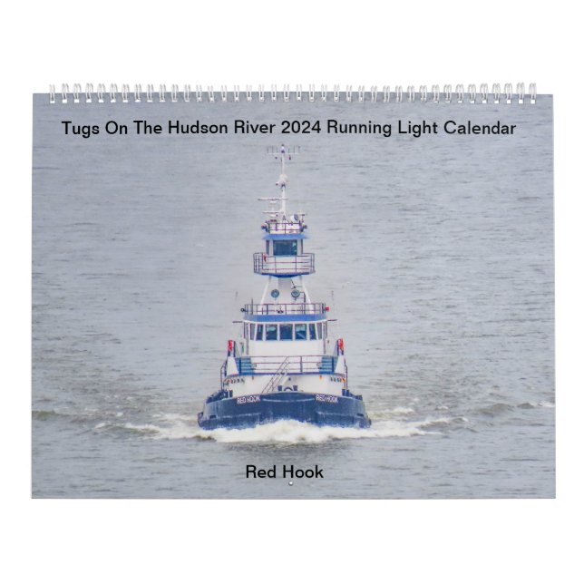 Calendario Tugs en el río Hudson con luz 2024 (Tapa)
