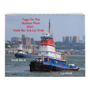 Calendario Tugs Vinik No. 6 y Liz Vinik En El Río Hudson