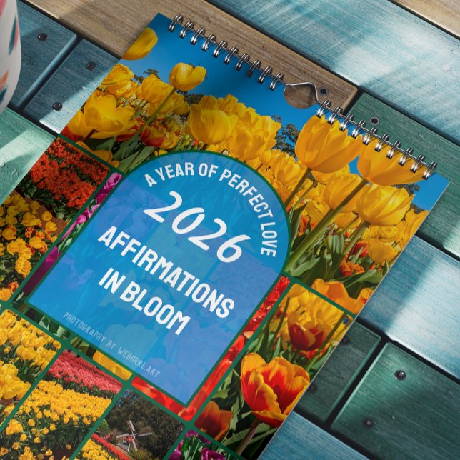 Calendario Tulip Flowers Affirmation New Beginnings Deep Love (Subido por el creador)