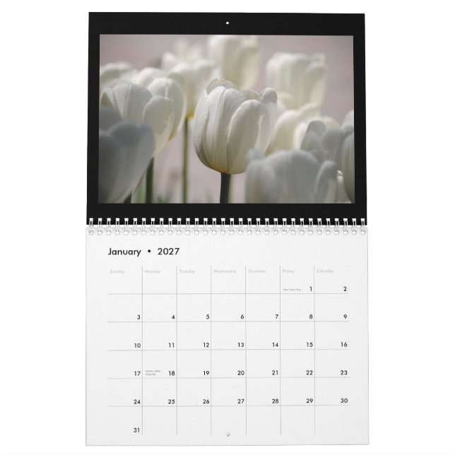 Calendario Tulipanes 2013 (Jan 2027)