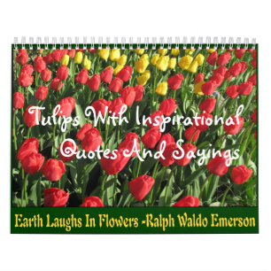 Calendario Tulipanes con citas y refranes